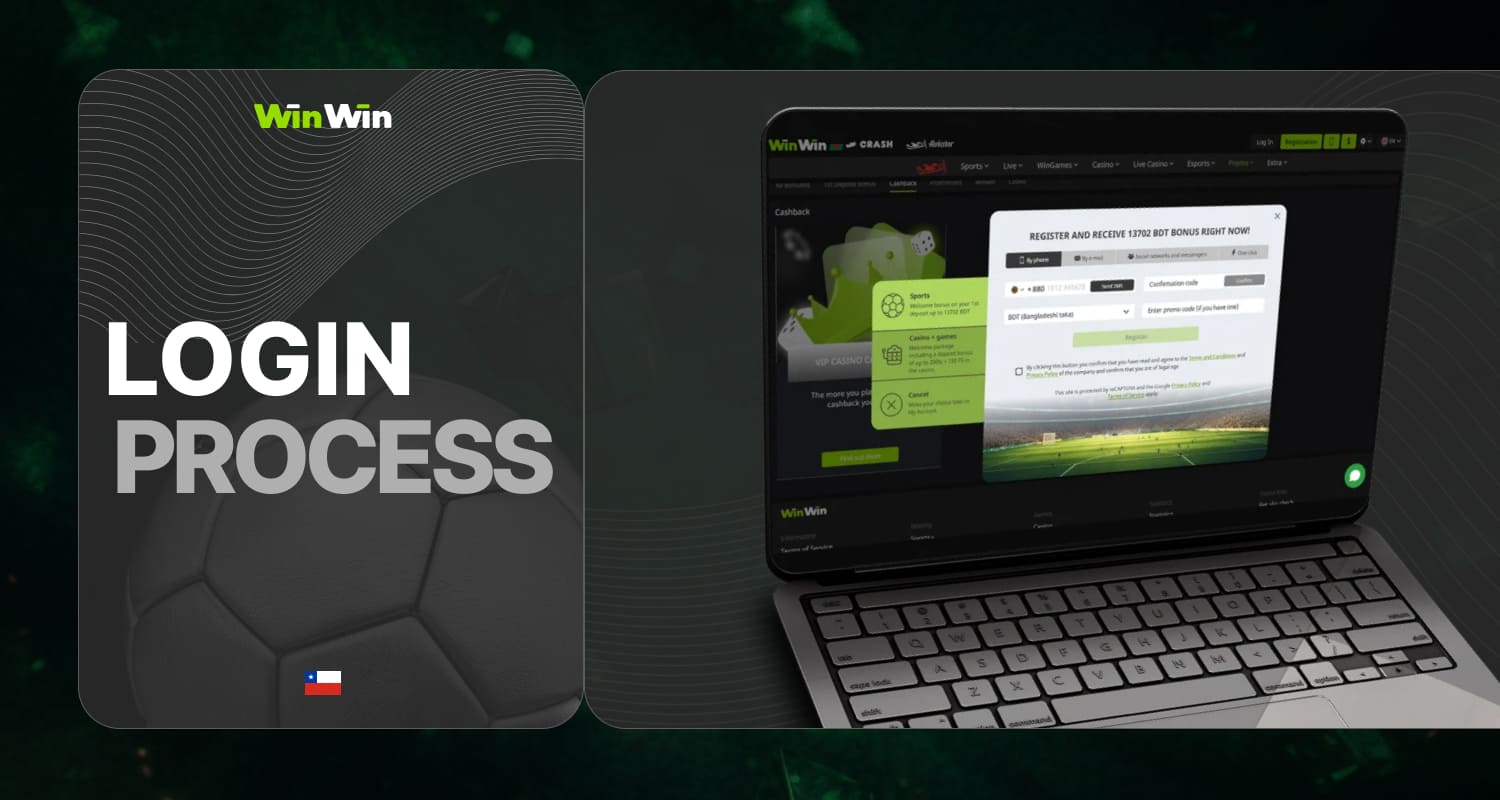 Winwin Chile instructions on how to log into your account to continue using the platform